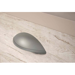 Puxador atual, concha curva SCH 847.096.58, zamak lacado preto, 2 furos distância 96, C.114 x P.28 x A.31 mm