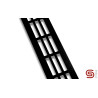 Grelha/respiro de ventilação rectangular STRONG 464042, alumínio preto, A.60 x Ø.250 mm
