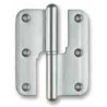 Dobradiça balanço lisa cantos redondos Sofima 262 para porta, latão bronze, 3,5", A.87,5 x L.42 x E.3 mm, esquerda