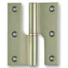 Dobradiça balanço rasa Sofima 302 para porta, latão niquelado mate, 3,5", A.87,5 x L.42 x E.3,5 mm, esquerda