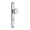 Puxador espelho alto rectangular c/bola grande Sofima 480, zamak bronze, Ø.52 x P.52 x L.40 x A.238 mm
