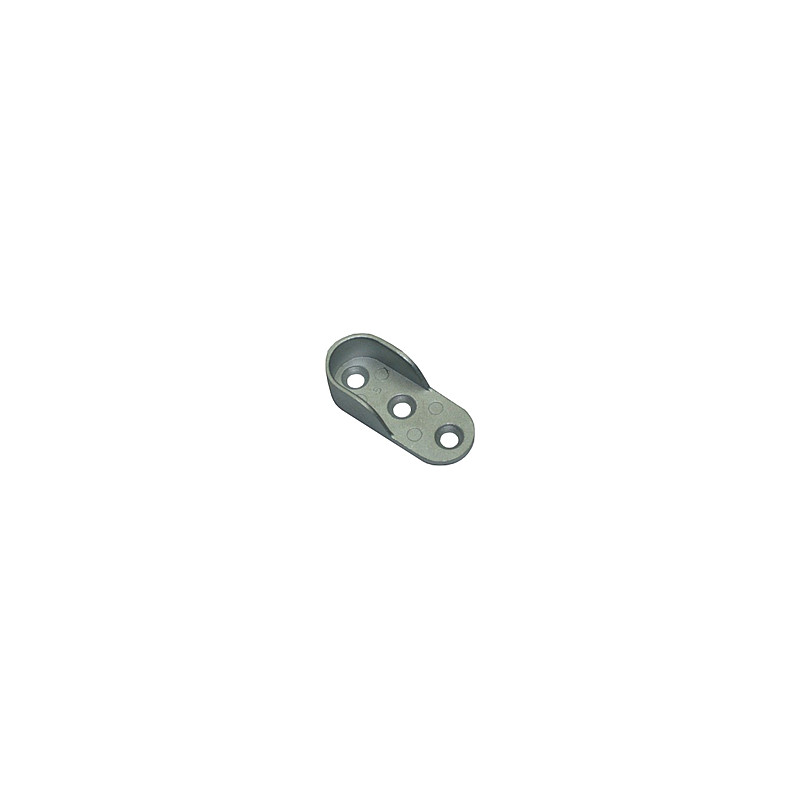 Suporte lateral Sofima 1035 para varão de roupeiro, zamak cromado