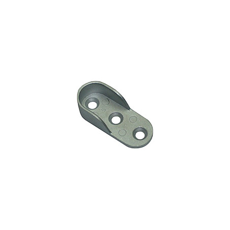 Suporte lateral Sofima 1035 para varão de roupeiro, zamak bronze velho