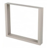 Pé/perna para mesa estilo industrial, quadrado/retangular, tubo bege 4 x 8, A.72 regulável x L.70 cm (unidade)