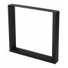Pé/perna para mesa estilo industrial, quadrado/retangular, tubo preto 4 x 8, A.72 regulável x L.70 cm (unidade)