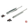 Corrediça oculta de gaveta c/amortecedor STRONG StrongRide Uni/StrongMini, extração parcial, c/suporte frontal, 25 kg, C.500 mm