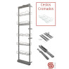 Despenseiro até 70 kg STRONG K-StrongWire 398659 c/amortecedor, cinza/cestos cromados, A.1960-2250 x P.510 x L.240, MOD.300 mm