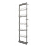 Despenseiro até 70 kg STRONG K-StrongWire 398659 c/amortecedor, cinza/cestos cromados, A.1960-2250 x P.510 x L.240, MOD.300 mm