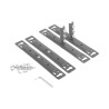 Despenseiro até 70 kg STRONG K-StrongWire 398659 c/amortecedor, cinza/cestos cromados, A.1960-2250 x P.510 x L.240, MOD.300 mm