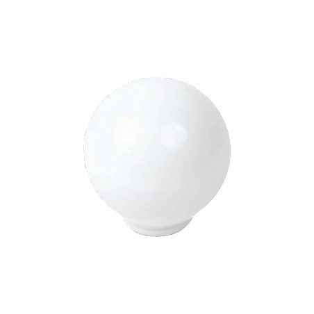 Puxador criança, bola Nesu 626BL1, plástico lacado branco brilho, 1 furo, Ø.29 x A.29 mm
