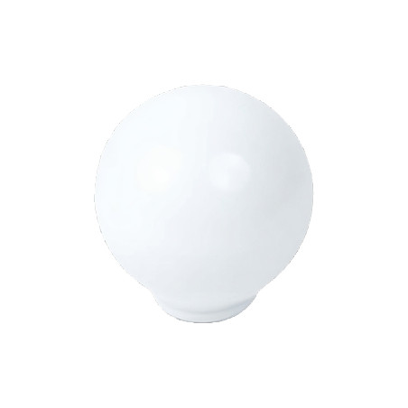 Puxador criança, bola Nesu 626BL2, plástico lacado branco brilho, 1 furo, Ø.34 x A.34 mm