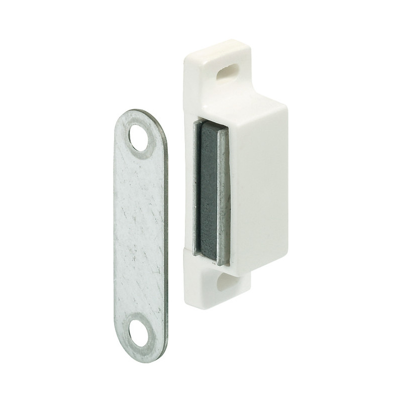 Fecho magnético 4 kgs, branco, C.45 x L.16 x A.13 mm