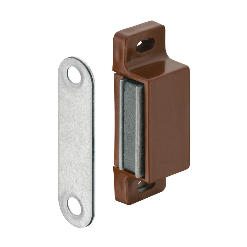 Fecho magnético 4 kgs, castanho, C.45 x L.16 x A.13 mm