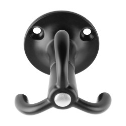 Cabide rotativo oculto TULIP Twist 414102, zamak preto mate, Ø.40 x A.52 mm