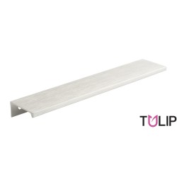Puxador atual perfil, asa TULIP Lucata 160/180, alumínio imitação inox, 2 furos distância 160, P.35 x A.5 x C.180 mm