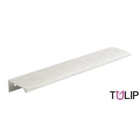 Puxador atual perfil, asa TULIP Lucata 160/180, alumínio imitação inox, 2 furos distância 160, P.35 x A.5 x C.180 mm