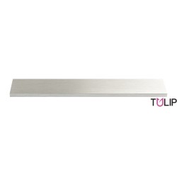 Puxador atual perfil, asa TULIP Lucata 160/180, alumínio imitação inox, 2 furos distância 160, P.35 x A.5 x C.180 mm