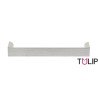 Puxador atual, asa larga TULIP Lacata 160/170, alumínio imitação inox, 2 furos distância 160, L.20 x A.33 x C.170 mm