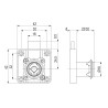 Fechadura p/gaveta STRONG StrongLocks RI 403222, cromado, p/cilindro Ø.18 x C.22 mm, esquerda (não inclui cilindro)