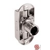 Fechadura p/armário 3 pontos STRONG StrongLocks 403241, cromado, p/cilindro Ø.18 x C.22 mm, direita (não inclui cilindro)