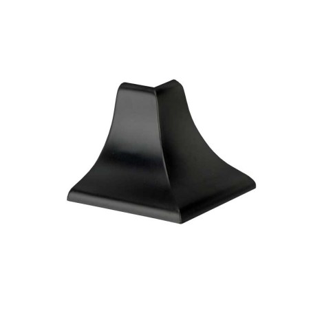 Acessório F133 para perfil vedante F133 1/2 cana, canto 90º exterior, preto