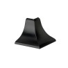 Acessório F133 para perfil vedante F133 1/2 cana, canto 90º exterior, preto