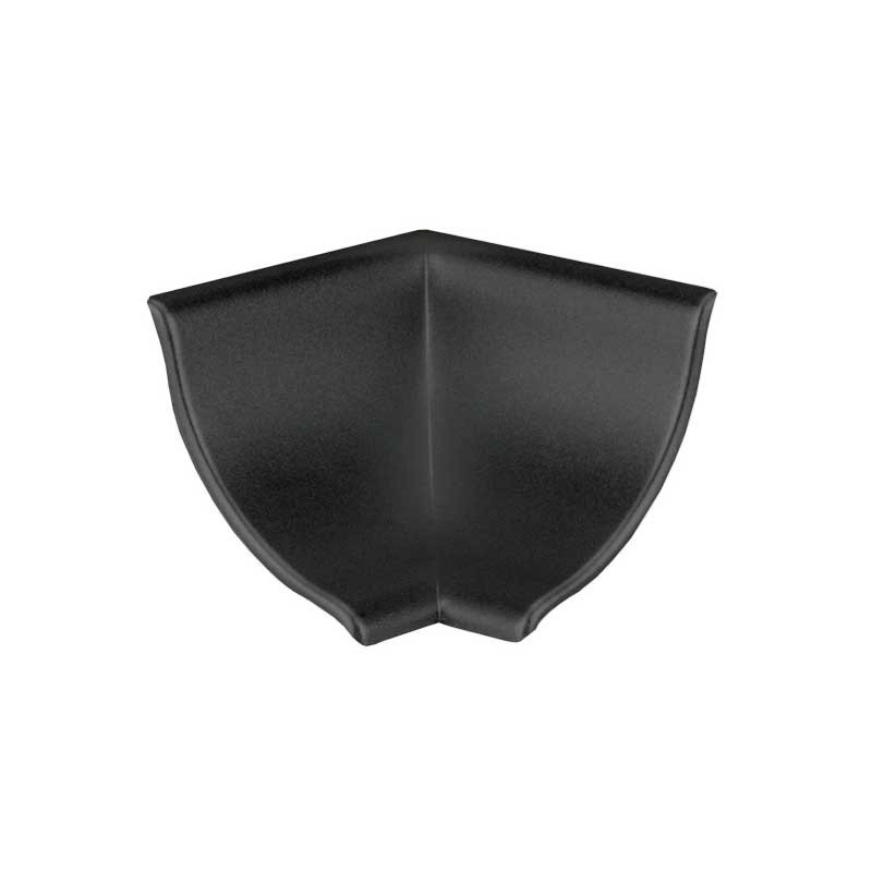 Acessório F133 para perfil vedante F133 1/2 cana, canto 90º interior, preto