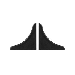 Acessório F133 para perfil vedante F133 1/2 cana, terminal, preto