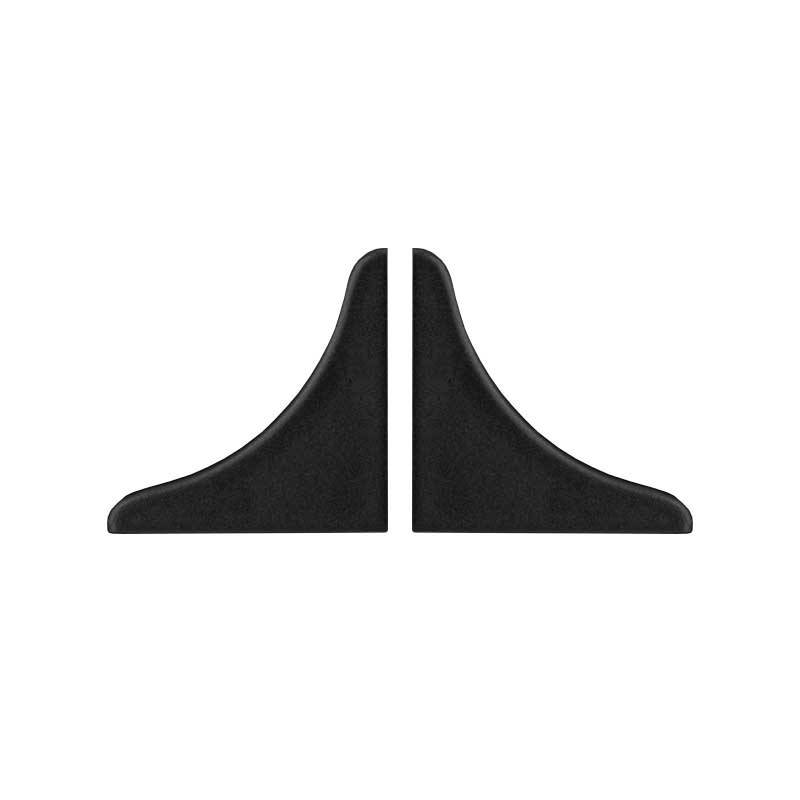 Acessório F133 para perfil vedante F133 1/2 cana, terminal, preto