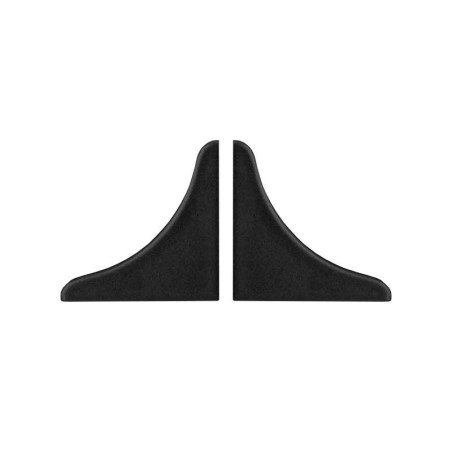Acessório F133 para perfil vedante F133 1/2 cana, terminal, preto