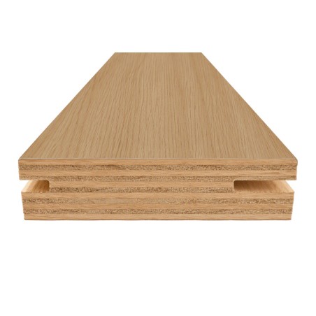 Aro de passagem F1008, contraplacado revestido a CPL Rovere Narciso, C.2150 x E.30 x L.70 mm