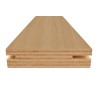 Aro de passagem F1008, contraplacado revestido a CPL Rovere Narciso, C.2150 x E.30 x L.70 mm