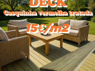 Promoção Deck Casquinha vermelha tratada